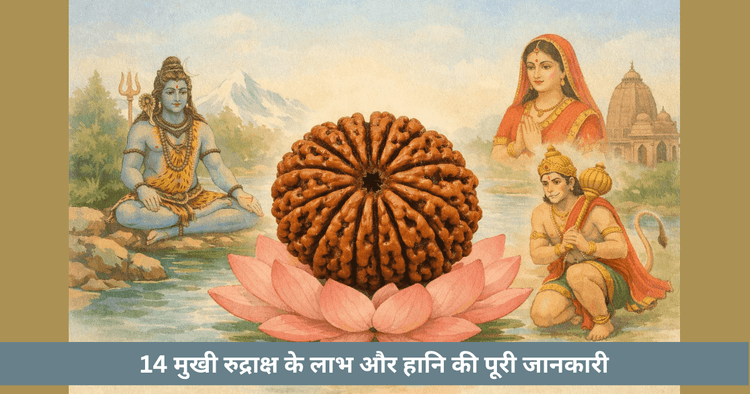 14 मुखी रुद्राक्ष के फायदे, नुकसान और सावधानियाँ