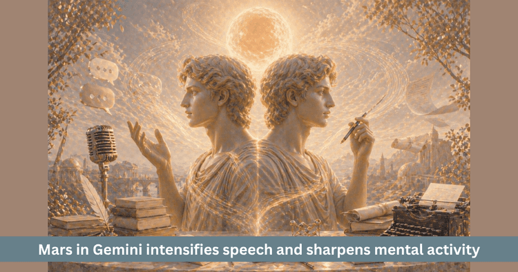 Mars Transit in Gemini 2026: Effects on Speech and Intellect