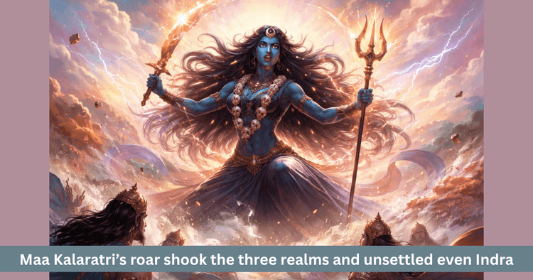 Divine Roar of Maa Kalaratri: Even Indra Lost Control