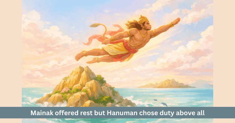 Hanuman and the Tale of Mainak Parvat