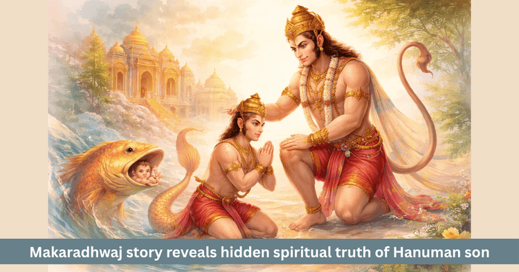 Hanuman and Makardhwaja