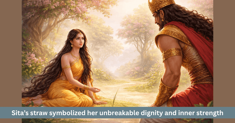 Sita’s Blade of Grass in Ashoka Vatika – Symbol of Strength and Dignity
