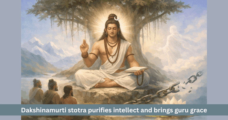 Dakshinamurti Stotram Power Guru Dosha and Intellect Purification