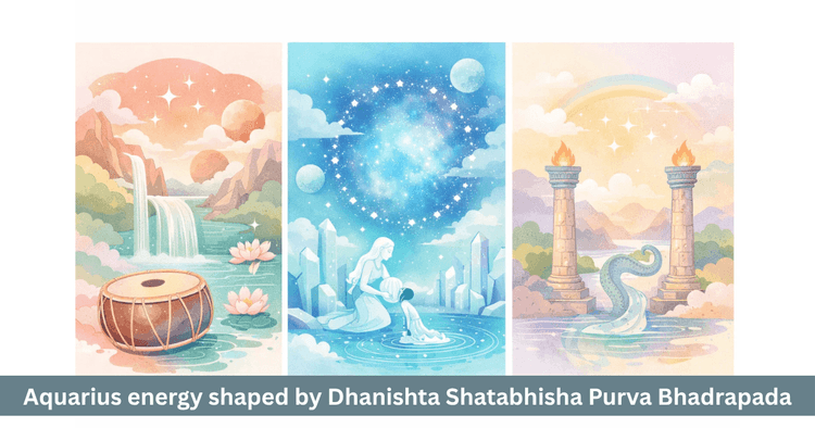 Aquarius Nakshatras Dhanishta Shatabhisha Purva Bhadrapada