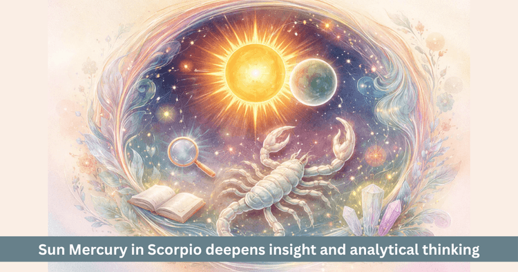 Sun Mercury Conjunction in Scorpio 2026: Deep Thinking and Hidden Truths