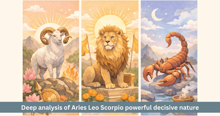 Vedic Astrology: Decision Power of Aries Leo and Scorpio Explained
