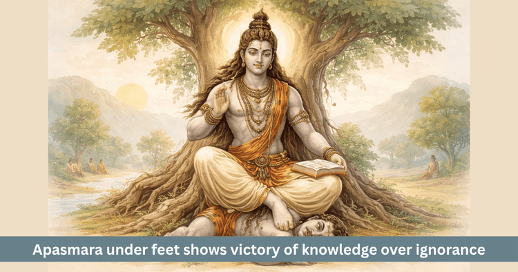 Spiritual Meaning of Apasmara Beneath Dakshinamurti