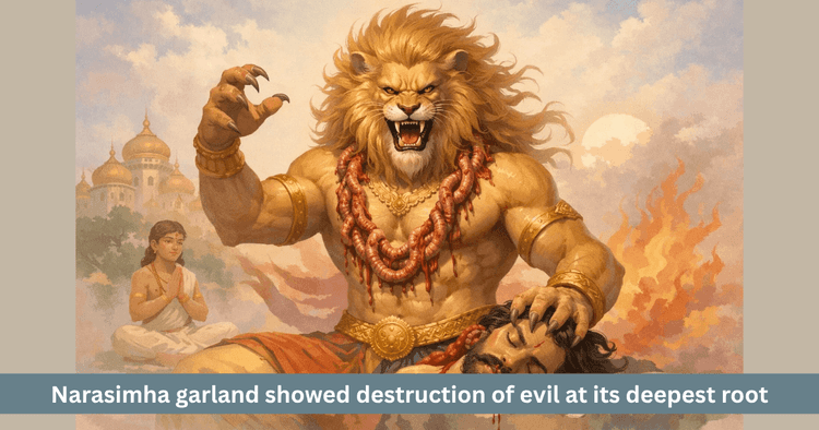 Narasimha Entrails Garland Meaning