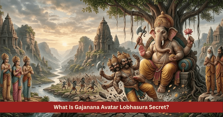Gajanana Avatar Story and Lobhasura Slaying Significance