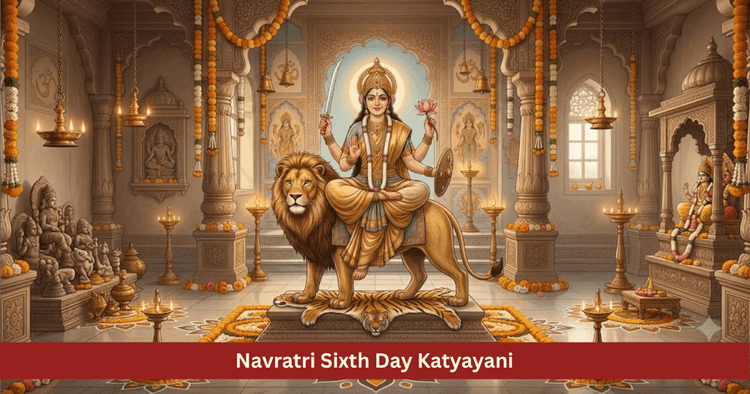 Katyayani Worship on Navratri Sixth Day