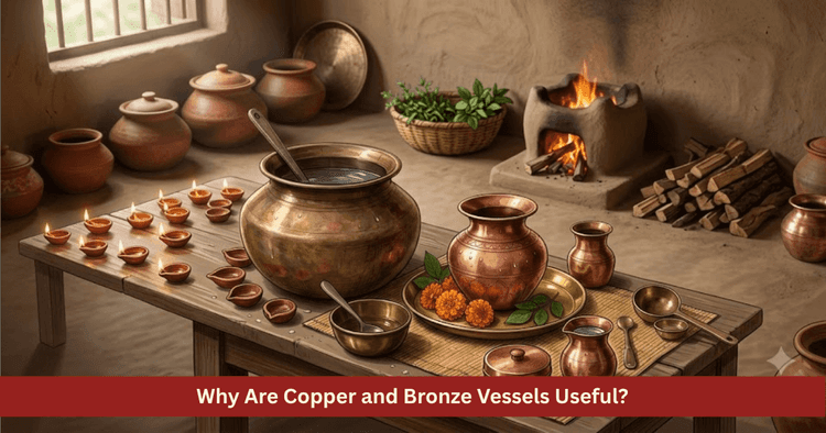 Copper and Bronze Vessels in Magha: Uses and Rules