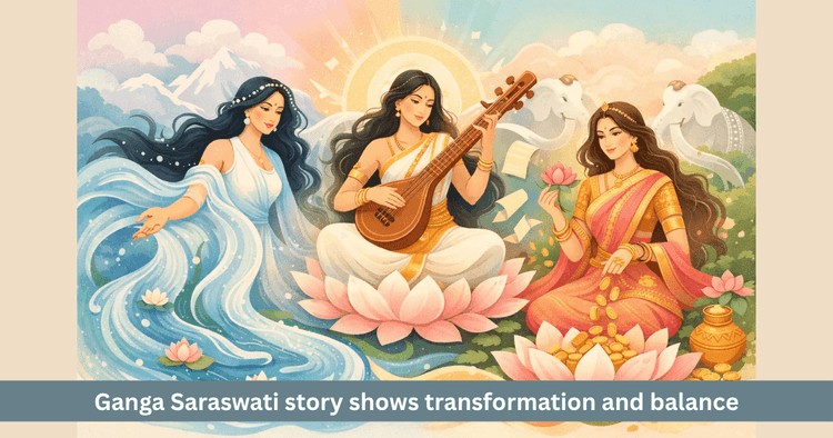 Story of Ganga and Saraswati and Its Spiritual Meaning