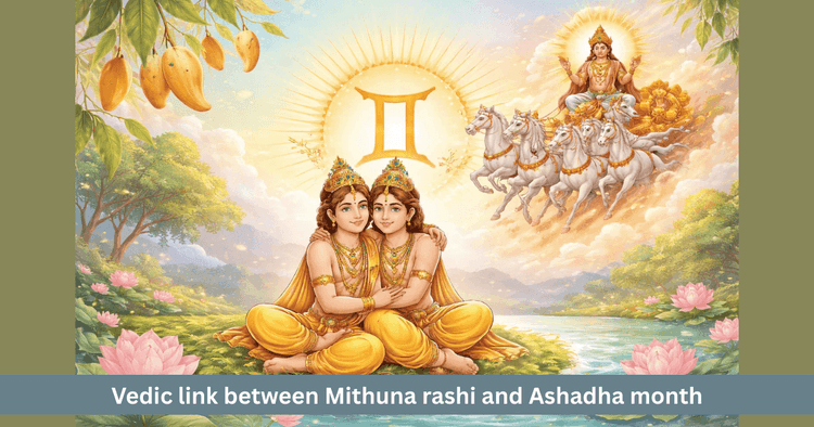 Vedic Link Between Mithuna Rashi and Ashadha Month