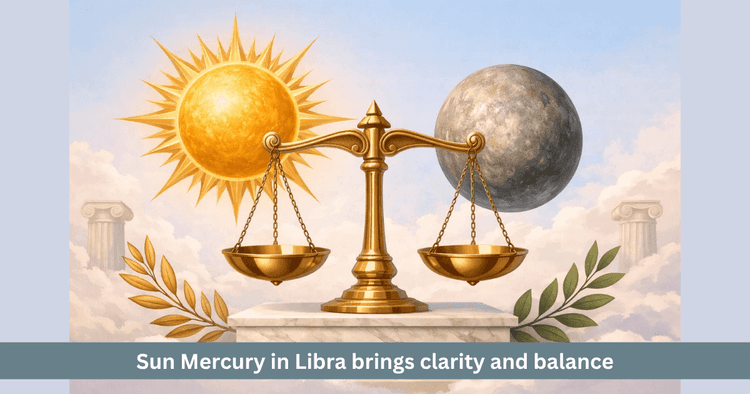 Sun Mercury Conjunction Libra 2026 – Clarity & Balance