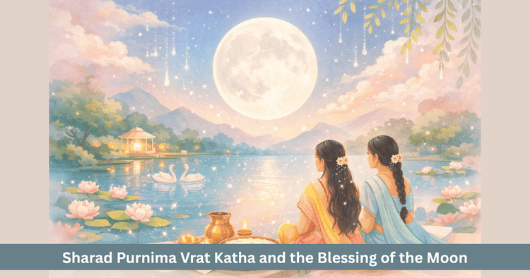 Sharad Purnima Vrat Katha and Moon’s Blessing