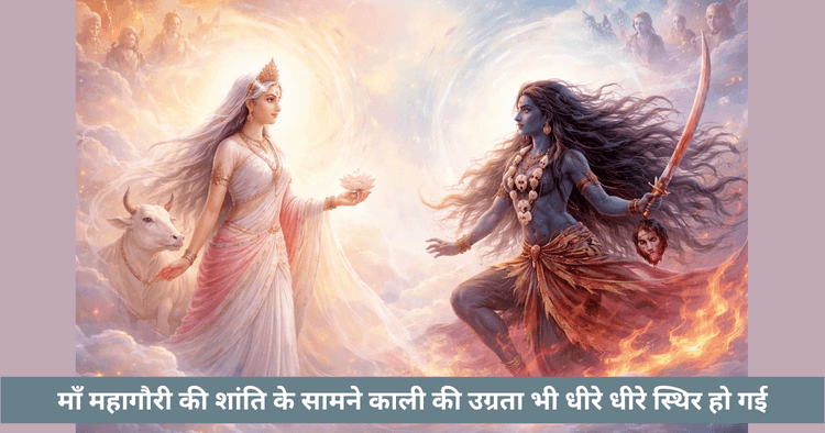 काली और महागौरी का मिलन: जब उग्र शक्ति बनी शांत