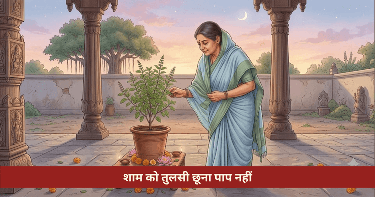 शाम को तुलसी छूना पाप है क्या