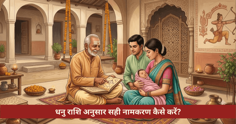 धनु राशि नामकरण विधि और नामाक्षर नियम