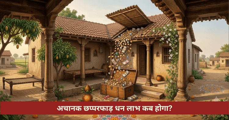 अचानक छप्परफाड़ धन लाभ ज्योतिषीय विश्लेषण