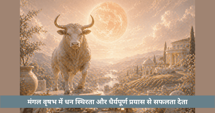 वृषभ में मंगल गोचर 2026: धन और स्थिरता का प्रभाव