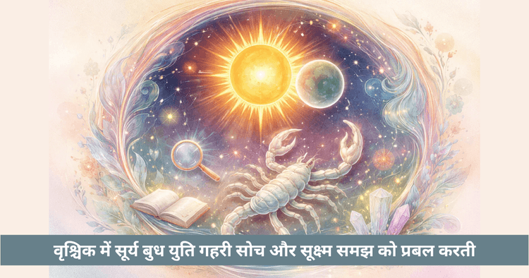 वृश्चिक में सूर्य बुध युति 2026: गहन सोच और सत्य की खोज