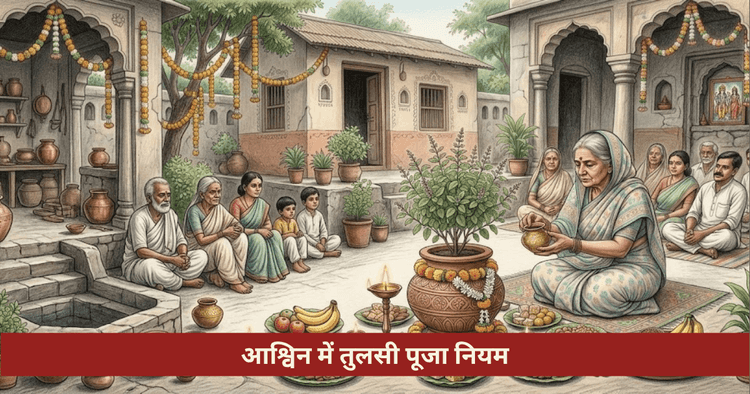 आश्विन तुलसी पूजा: नियम, दीपदान और पौधा देखभाल