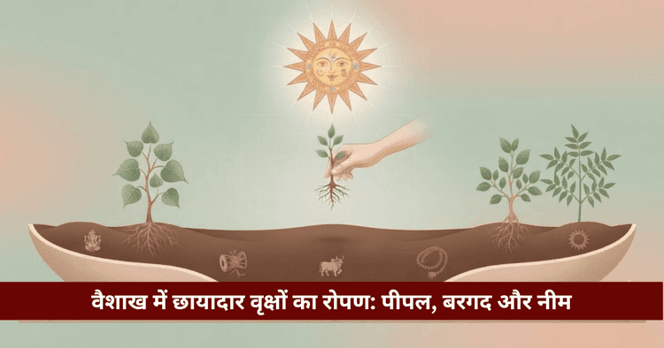 वैशाख वृक्षारोपण: पीपल, बरगद, नीम का धार्मिक व वैज्ञानिक महत्व