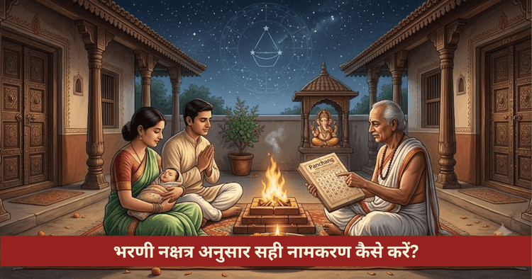 भरणी नक्षत्र नामकरण विधि और नामाक्षर नियम