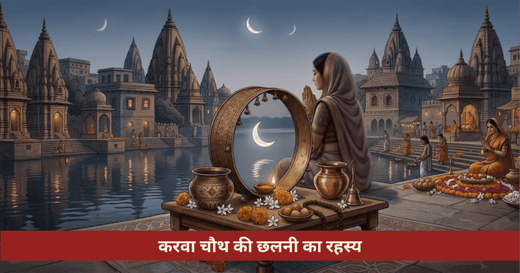 करवा चौथ पर छलनी से चांद क्यों देखते हैं?