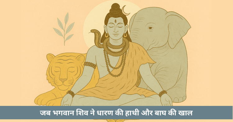 शिव और पशुचर्म ,  आत्मविजय का प्रतीक