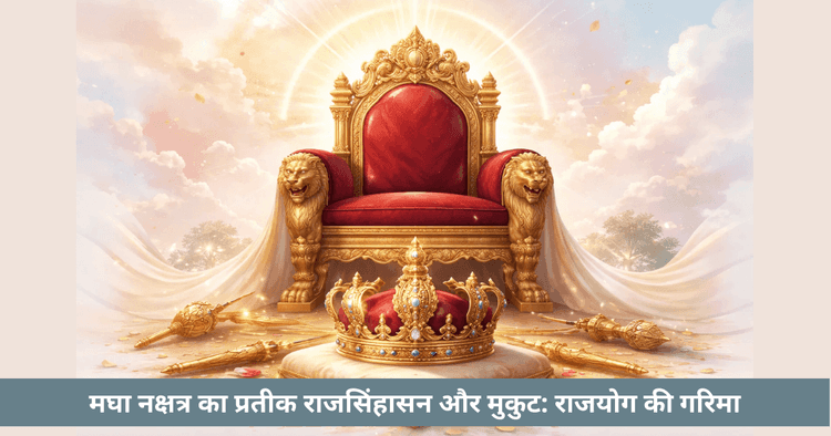 मघा नक्षत्र का राजसिंहासन और मुकुट का अर्थ