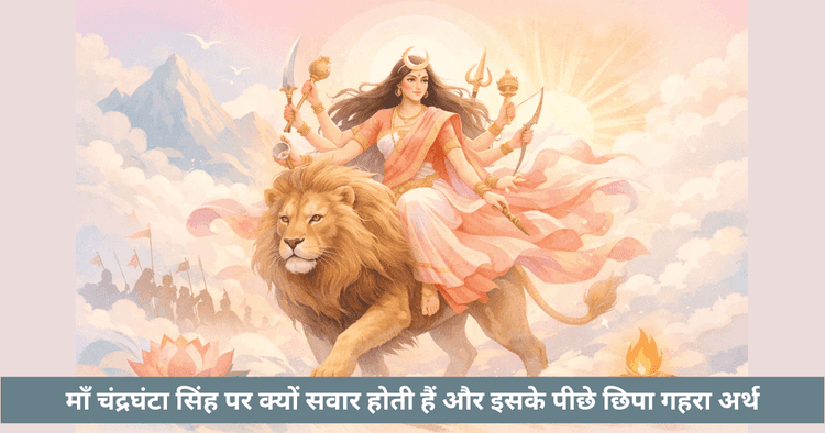 माँ चंद्रघंटा का सिंह वाहन और उसका अर्थ