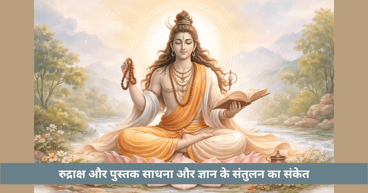 दक्षिणामूर्ति में माला और पुस्तक का ज्ञान और साधना प्रतीक