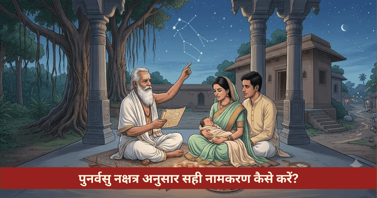पुनर्वसु नक्षत्र नामकरण विधि और नामाक्षर नियम