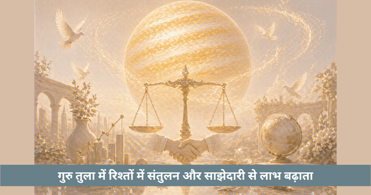 तुला में गुरु गोचर: संबंध और व्यापार लाभ