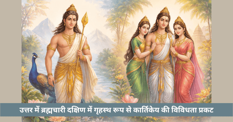 कार्तिकेय ब्रह्मचारी और गृहस्थ स्वरूप