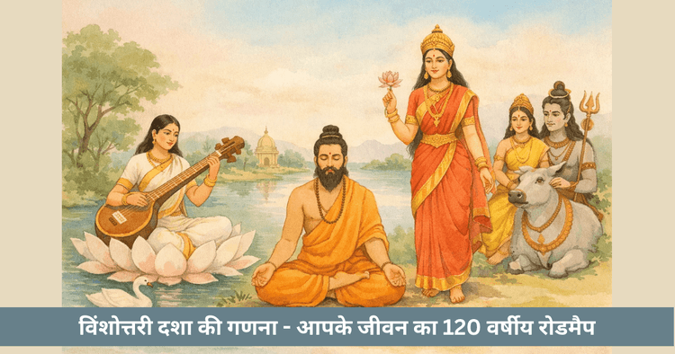 विंशोत्तरी दशा गणना   महादशा, अंतर्दशा और शेष की गणना
