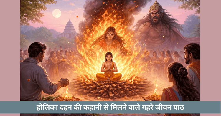 होलिका दहन की कहानी और जीवन के पाठ