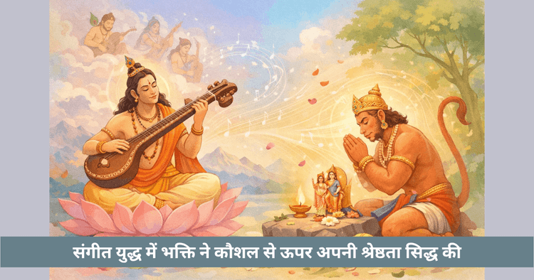 हनुमान और नारद संगीत प्रतियोगिता | भक्ति बनाम कला