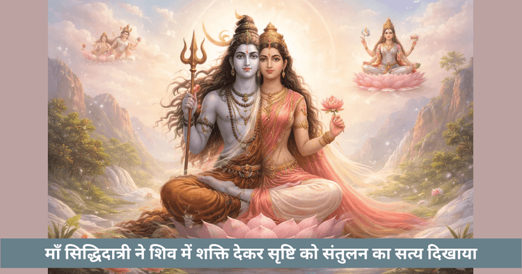 शिव का आधा महिला रूप और सिद्धिदात्री की भूमिका