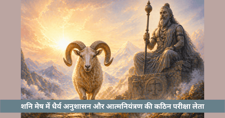 मेष राशि में शनि गोचर 2026: धैर्य, अनुशासन और जीवन की चुनौतियों का प्रभाव
