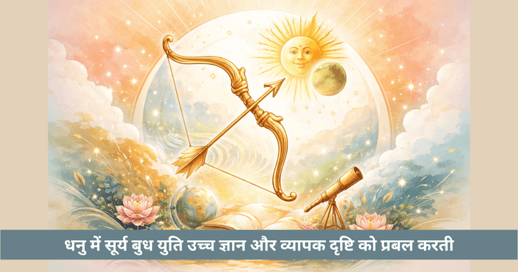 धनु में सूर्य बुध युति 2026: व्यापक सोच और सच्ची अभिव्यक्ति