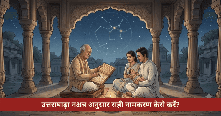 उत्तराषाढ़ा नक्षत्र नामकरण विधि और नामाक्षर नियम