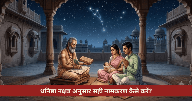 धनिष्ठा नक्षत्र नामकरण विधि और नामाक्षर नियम