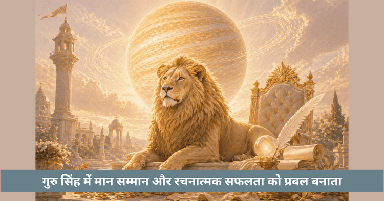 सिंह में गुरु गोचर: राजसी सम्मान और सफलता