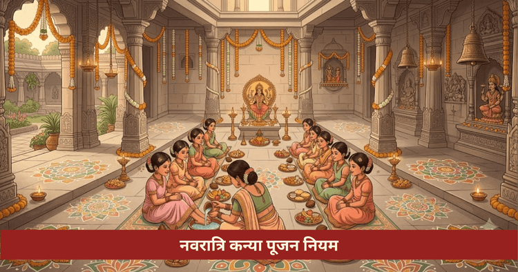 नवरात्रि कन्या पूजन नियम उपहार