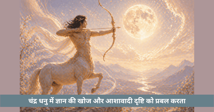 धनु में चंद्र गोचर का ज्ञान और दृष्टि पर प्रभाव