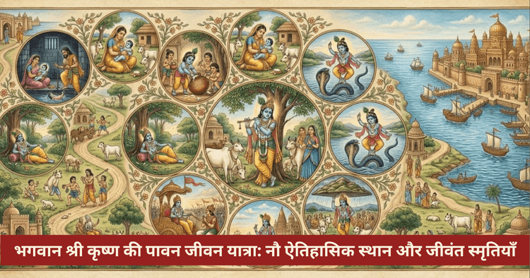 श्री कृष्ण के जीवन से जुड़े ९ सबसे पवित्र स्थान कौन से हैं?