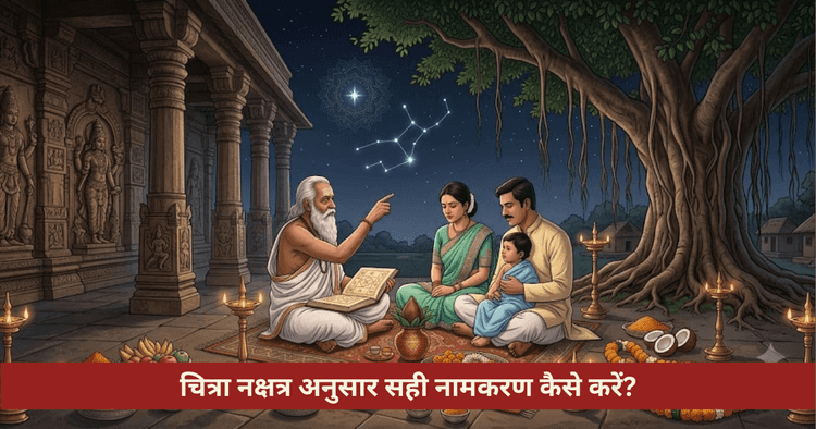 चित्रा नक्षत्र नामकरण विधि और नामाक्षर नियम