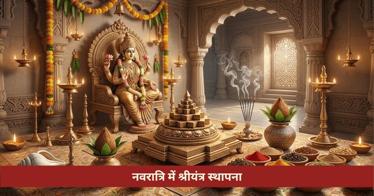 नवरात्रि में श्रीयंत्र स्थापना विधि और पूजा नियम